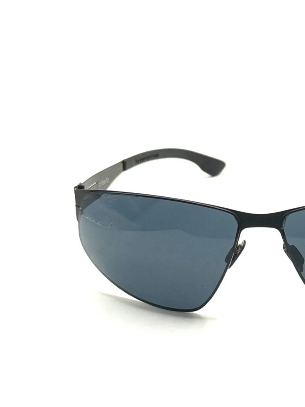 NEW IC! BERLIN REESE BLACK/GREY UNISEX SUNGLASSES 66MM 12 135